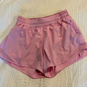 Lululemon hotty hot II short in Miami pink. Size 6.